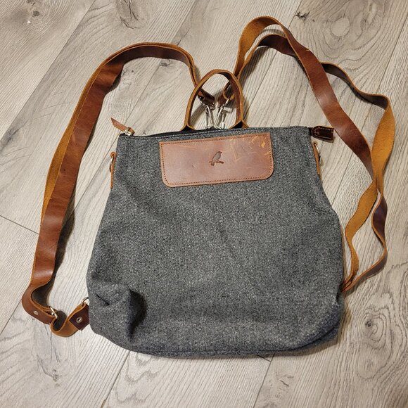 Better Way wool & leather backpack - Picture 1 of 4